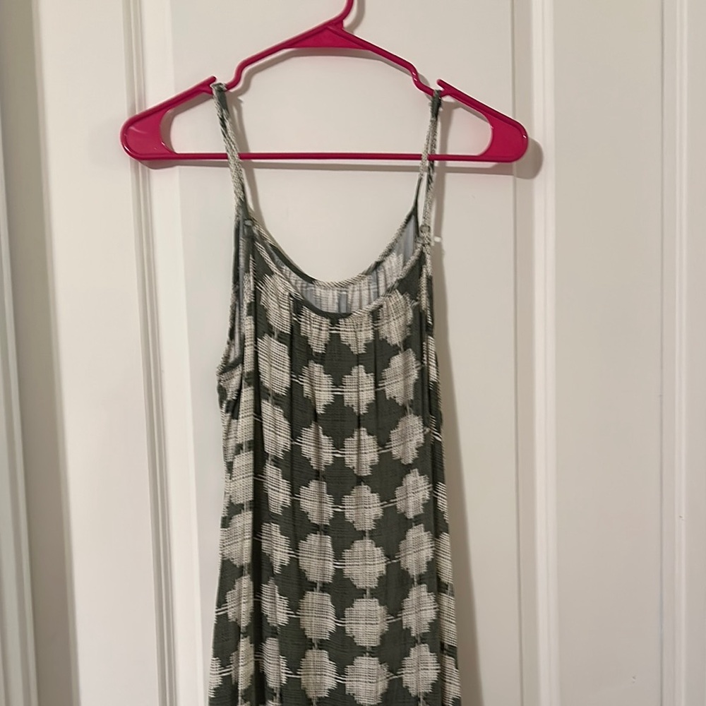 Stylish Green and White Women's Maxi Dress